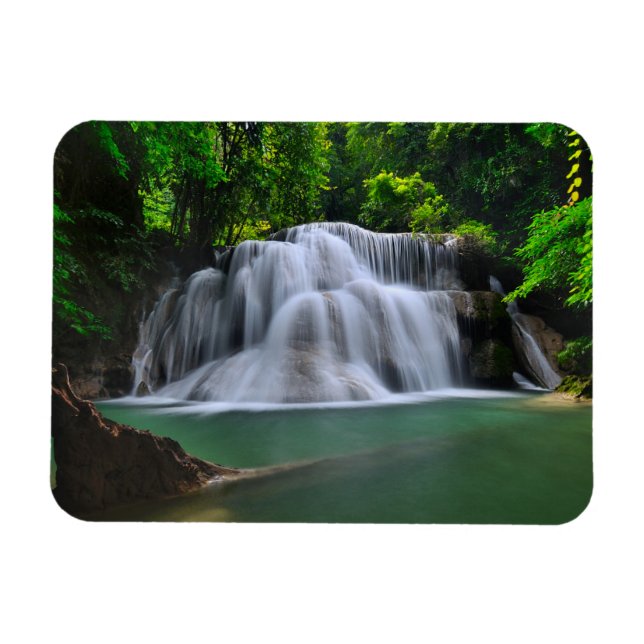 Ímã Erawan Waterfall | Kanchanaburi, Tailândia (Horizontal)