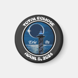 Imã Erie Pensilvânia Total Solar Eclipse abril de 2024