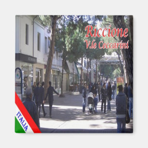 Imã ERM022 RICCIONE, Viale Ceccarini, Itália, Fridge