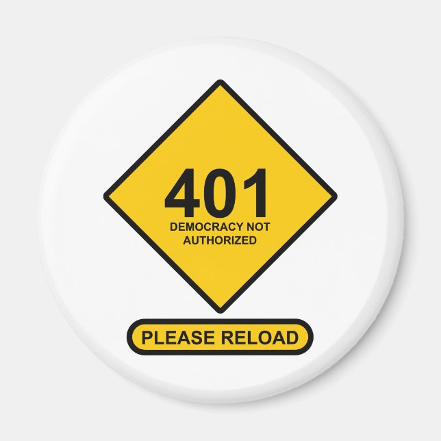 Imã Erro 401: Democracia não autorizada (Frente)