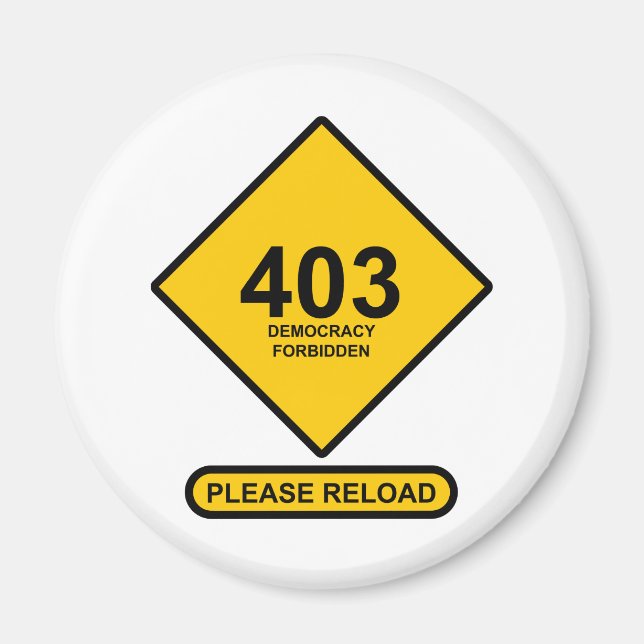 Imã Erro 403: Democracia Proibida (Frente)