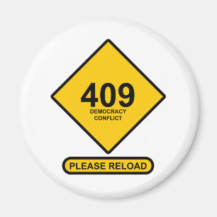 Imã Erro 409: Conflito de democracia