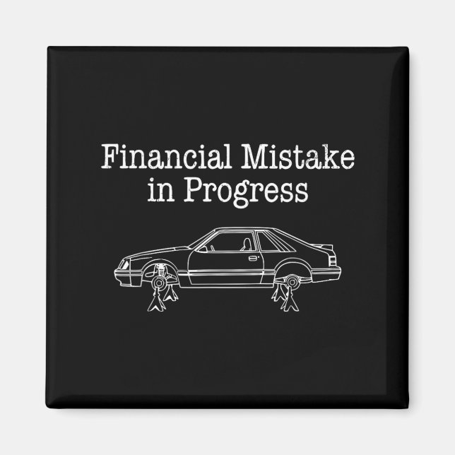 Imã Erro Financeiro em Andamento Mecânico de Carro Eng (Frente)