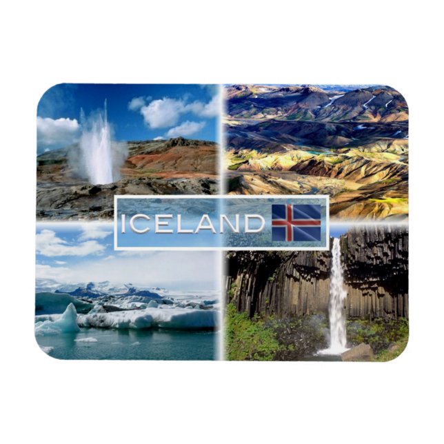 Ímã Eruptor geyser - Landmannalugar (Horizontal)