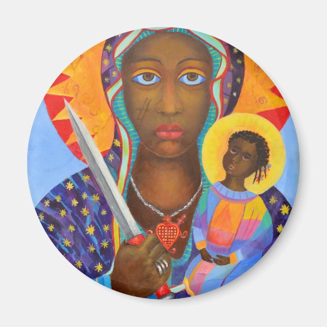 Imã Erzulie Dantor Madona Negra Vodu Nova Orleans (Frente)