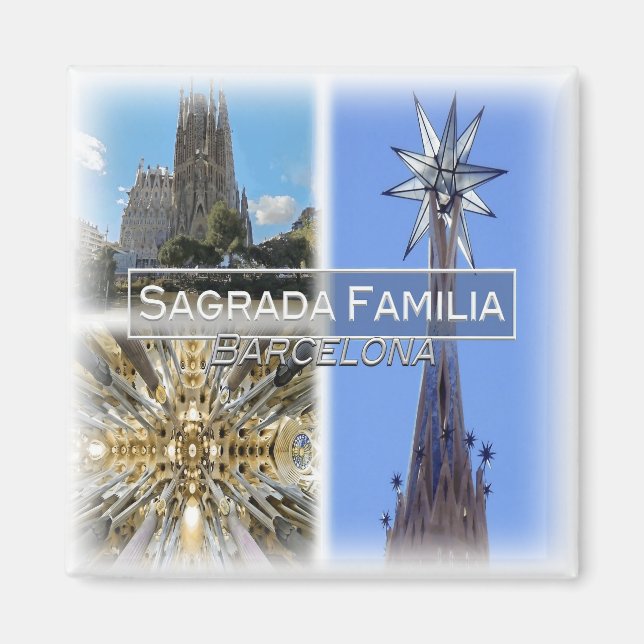 Imã ES0127 Europa, Espanha, Barcelona, Sagrada Família (Frente)