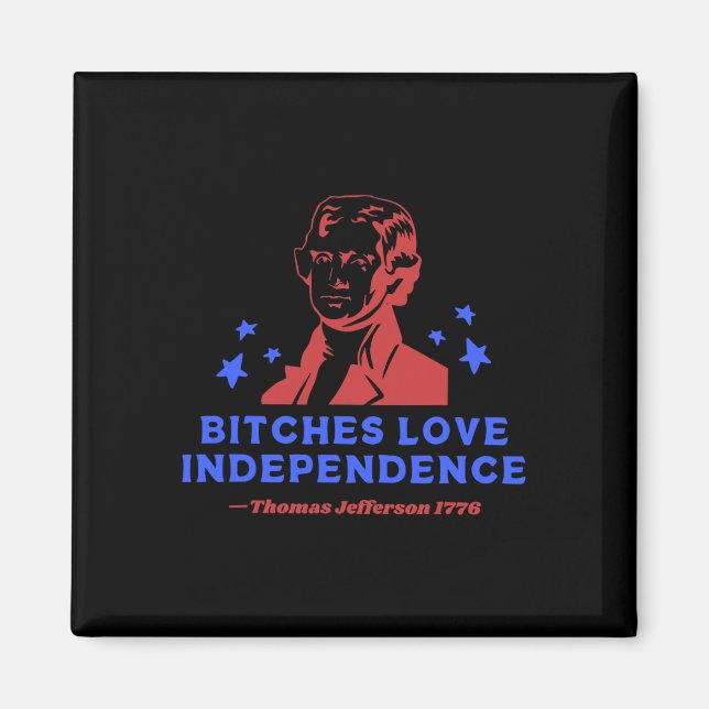 Imã Es Adora Independência Engraçada 4 De Julho Thomas (Frente)