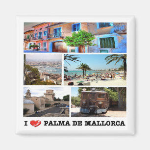 Imã ES - Espanha - Palma de Maiorca - I Love - Colagem