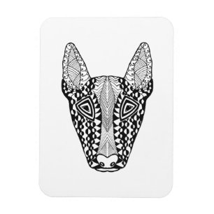 Ímã Esboço de bull terrier