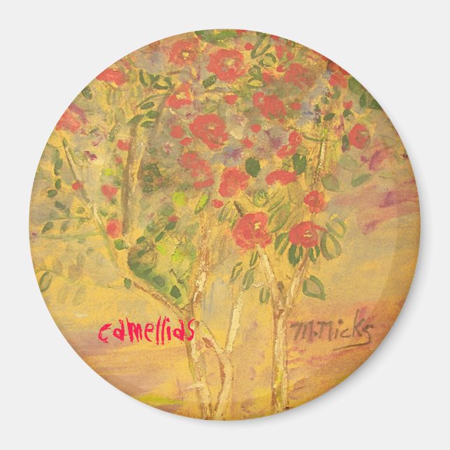 Imã esboço de camellias (Frente)