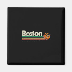 Imã Esboço Vintage Boston City B-ll Listras Retrô