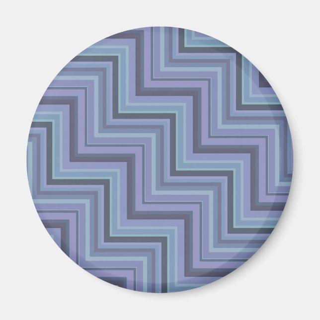 Imã Escada de stripes de cinza azul (Frente)