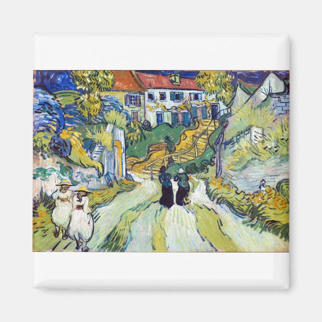 Imã Escada de Vincent van Gogh em Auvers (1890) (Frente)