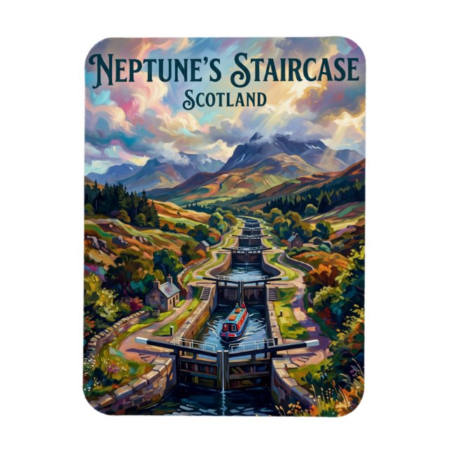 Ímã Escadaria de Netuno Escócia (Vertical)