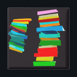 Imã Escadas coloridas<br><div class="desc">escadas coloridas, pop de arte, fantasia, moda, design,  escadas, arco-íris, quadrinhos, desenho animado, geométrico</div>