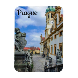 Ímã Escadas com anjos de pedra na igreja de Loreto Pra