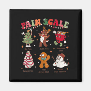 Imã Escala de Dor Natal Retro Enfermeira Triagem e Dor