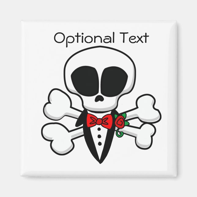 Imã Escala do crânio totalmente personalizável (Frente)