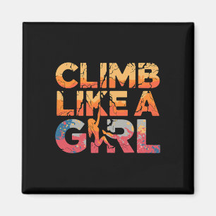 Imã Escalada Como Uma Garota Escalada Feminista de Ave