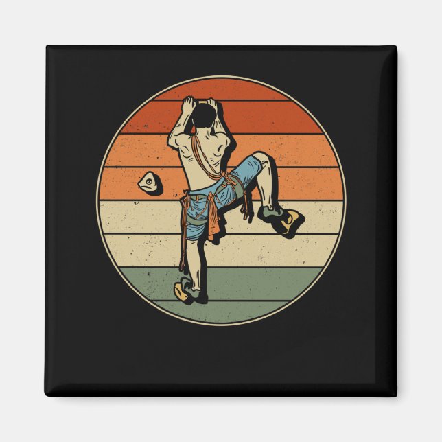 Imã Escalada de Pedra ao Interior do Clima Retro Monta (Frente)