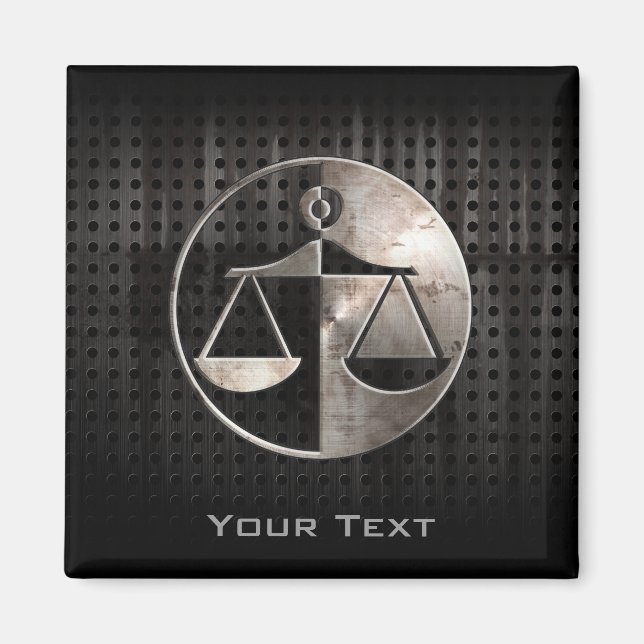 Imã Escalas de Justiça Enroscadas (Frente)