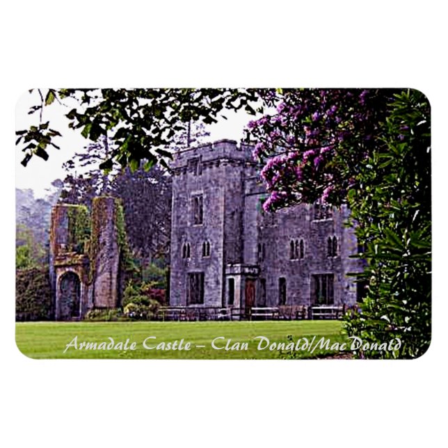 Ímã Escocês Clan Donald/MacDonald's Armadale Castle (Horizontal)