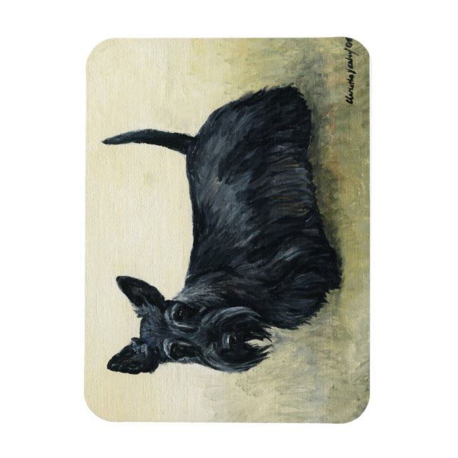 Ímã Escocês - Terrier Dog Art Magnet (Vertical)