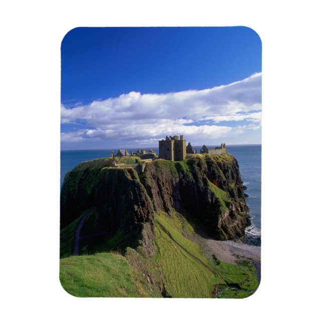 Ímã Escócia, Aberdeen. Castelo de Dunnotar. (Vertical)