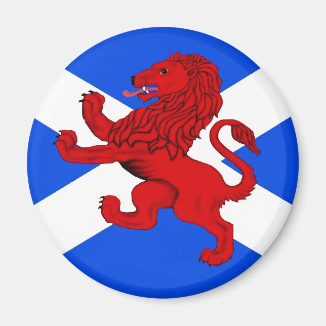 Imã Escócia, bandeira de leão galopante (Frente)