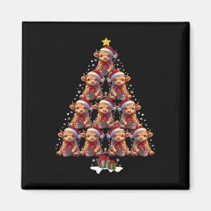 Imã Escócia Highland Vaca Árvore de Natal Luzes Xmas C