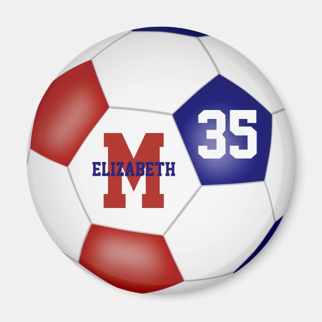 Imã escola azul vermelha cor presentes para crianças (Frente)