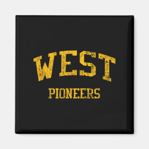 Imã Escola de Ensino Médio West High Wichita Ks Vintag