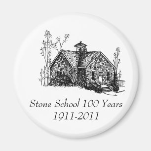 Imã Escola de pedra 100 anos de ímã
