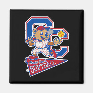 Imã Escola Secundária Cherry Creek Softll Com Mascote