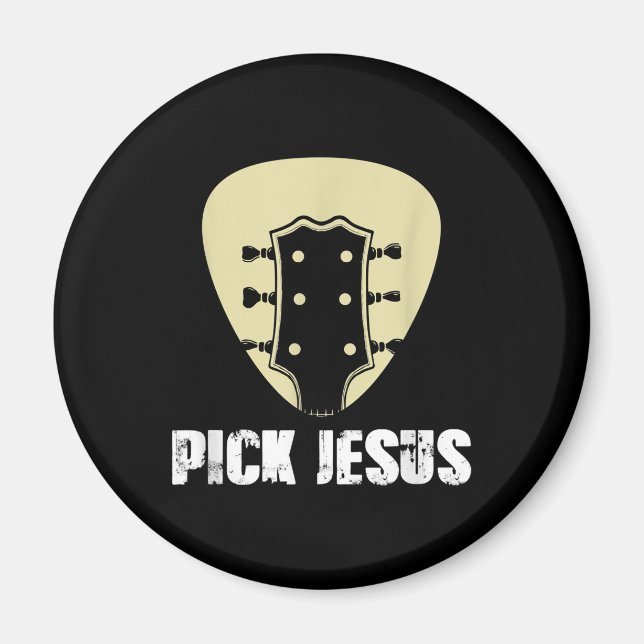 Imã Escolha Jesus Músico Religioso Presente Ideia Viol (Frente)