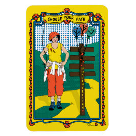 Ímã Escolha o seu Magnet de Refrigerador Path_B_4x6