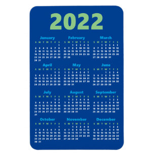 Ímã Escolha suas próprias cores Íman Calendário 2022
