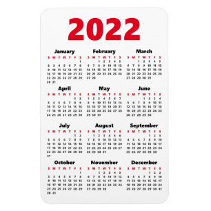 Ímã Escolha suas próprias cores Íman Calendário 2022