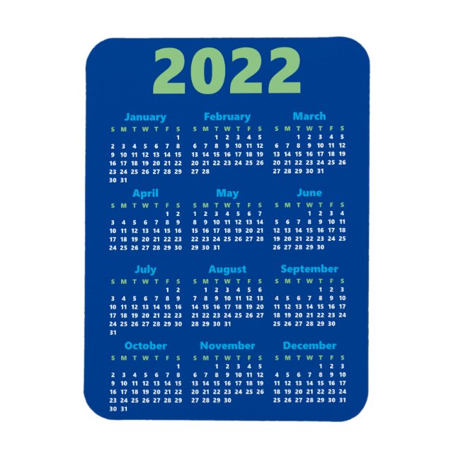 Ímã Escolha suas próprias cores | Íman Calendário 2022 (Vertical)