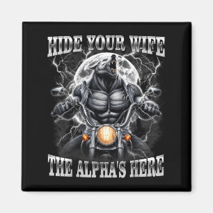 Imã Esconda a Esposa O Alfa Está Aqui Lobo Masculino M