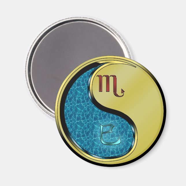 Imã Escorpião & Cobra de Metal (Front/Back)