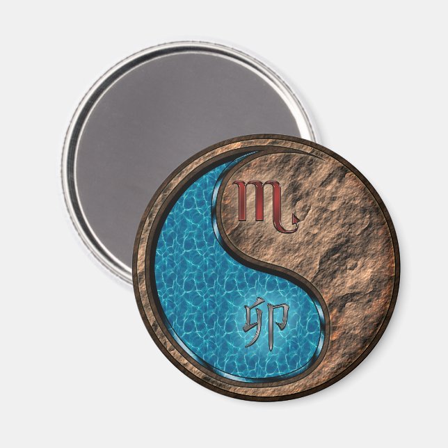 Imã Escorpião & Coelho de Terra (Front/Back)