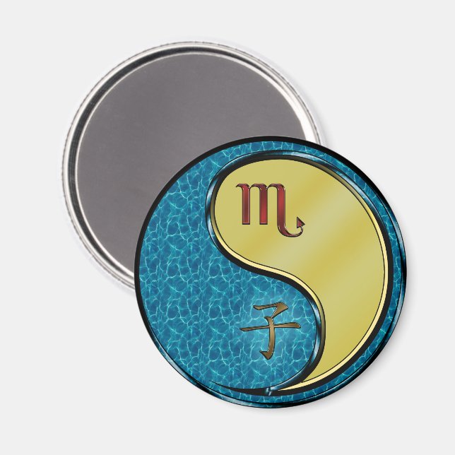 Imã Escorpião & Rato de Metal (Front/Back)