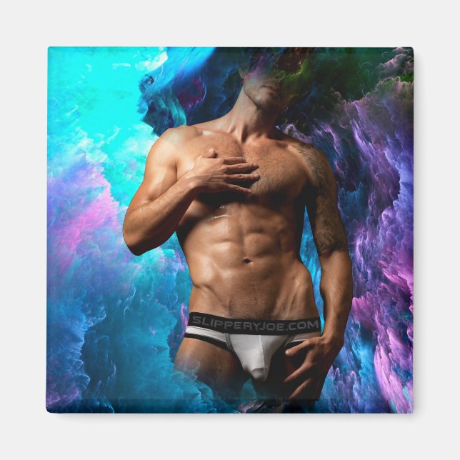 Imã EscorregadioJoe muscular roupa interior vibrante (Frente)