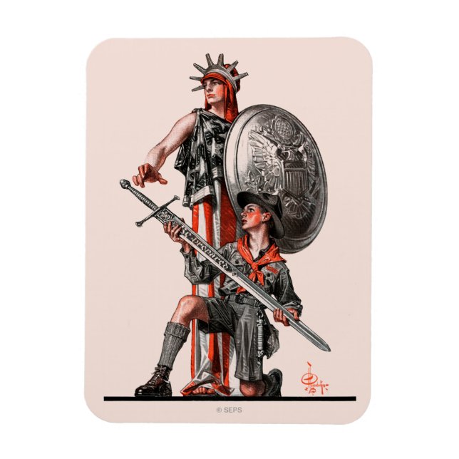 Ímã Escoteiro e Liberdade (Vertical)