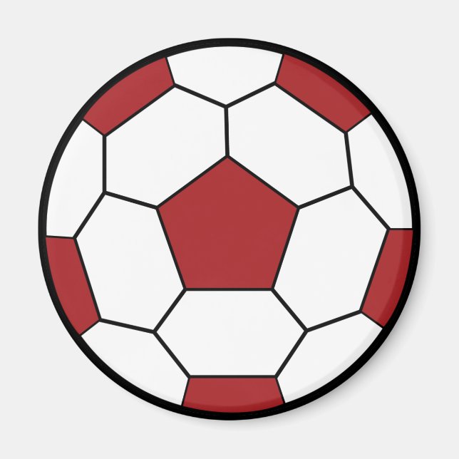 Imã Escova Vermelha de Futebol (Frente)
