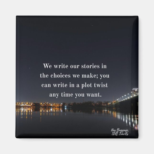 Imã Escreva em um ímã de citação de corte de ponteiro (Frente)