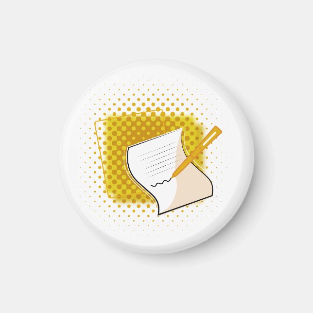 Imã Escrevendo sobrevoo (Frente)