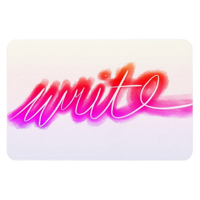 Ímã Escrita Brilhante (Horizontal)