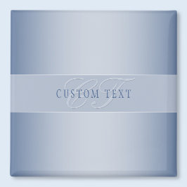 Imã Escrita em roteiro de monograma editável e elegant